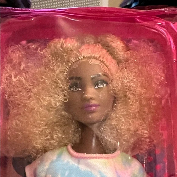 Barbie Doll with Curly Blonde Afro and Puffs NEW - Picture 2 of 9
